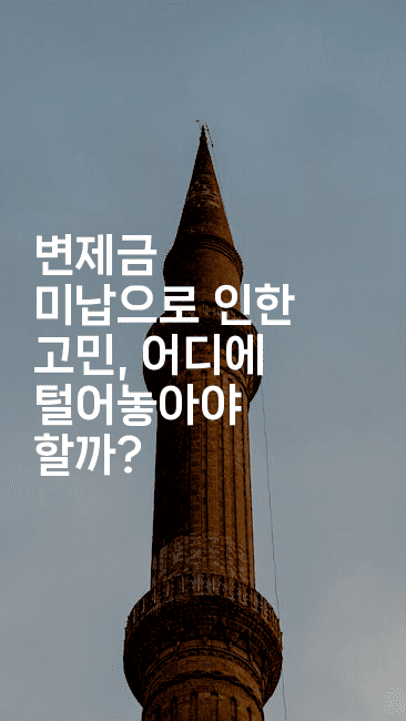 변제금 미납으로 인한 고민, 어디에 털어놓아야 할까?