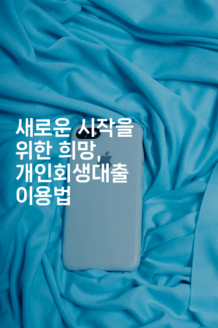 새로운 시작을 위한 희망, 개인회생대출 이용법-시니어리그